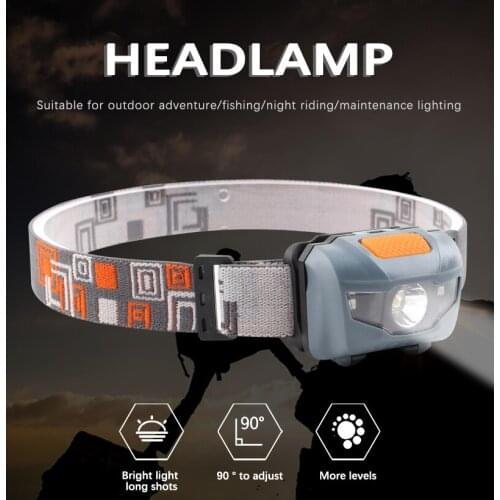 Outdoor Headlamps LED bulbs lighting head flashlight camping fishing bicycle headlight AAA battery 300LM waterproof head lamp