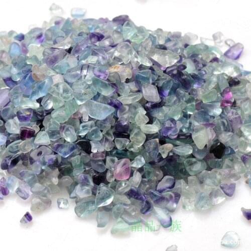 Natural color fluorite gravel crystal pillow stone fish tank gravel gruond color fluorite nunatak