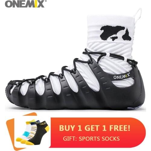 ONEMIX Men High-Quality Sneakers for Women Walking shoes Sandals Outdoor Trekking Breathable Slipper Home Gym Shoes Beach