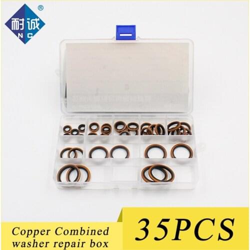 Washer M6 / M8 / M10 (G1 / 8'') / M12 / M14 / M16 / M18 / M20 / M22 / M24mm bond washer metal rubber drain plug seal assemblyset