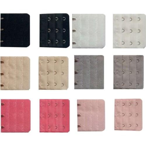 6PCS Womens Bra Extenders 3 Row 3 Hooks Comfortable Stretchy Bra Extension Strap Bra Lingerie Extenders