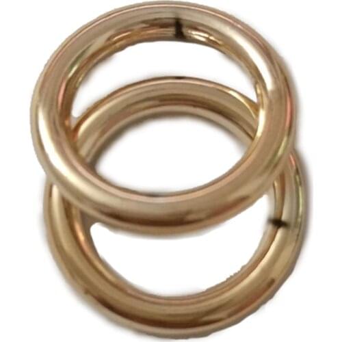 10 pcs ABS O-rings Buckle Rose gold color Round plastic Buckles