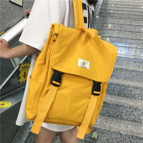 Waterproof Backpack Women Canvas School Bags Travel Bag for Teenage Girls Bagpack Rucksack Ladies