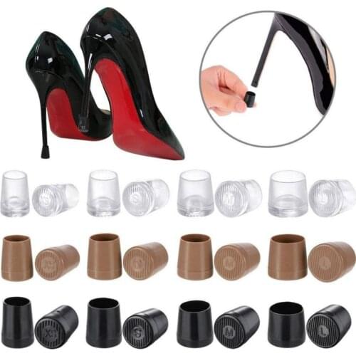 Silencer Heel Protector Round Shape Woman High heels Protective Cover Non-slip Wearable Heel Cover Shockproof Accessories