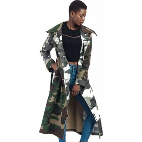 Jacket Women 2018 New Arrival Female Army Green Printed Camouflage Jacket Chaquetas Mujer Fall winter Jackets For Women Coat