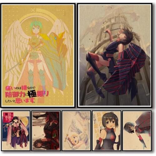 34 Designs Anime Itai No Wa Iya Nano De Bougyoryoku Kraftpaper Poster Artwork Fancy Wall Sticker for Coffee House Bar