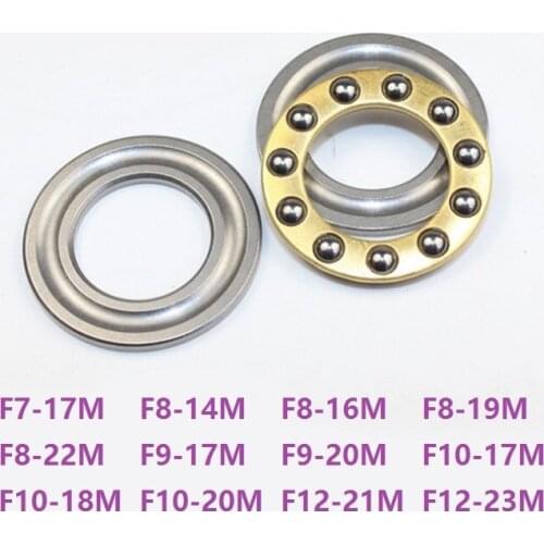 50pcs Axial Ball Plane Thrust Bearing F7-17M F8-14M F8-16M F8-19M F8-22M F9-17M F9-20M F10-17M F10-18M F10-20M F12-21M F12-23M