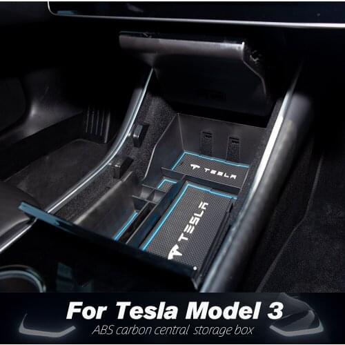 Car Central Armrest Storage Box For Tesla Model 3 2020 Accessories Console Arm Tray Holder Case For Tesla Model3