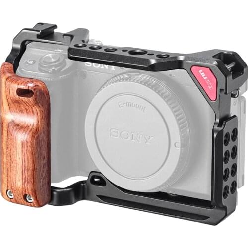 UURig C-A6400 Camera Cage for Sony A6400/A6100/A6300 Vlogging Case Handheld Bracket Cold Shoe Mic LED Light Mount Video Rig Case