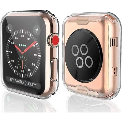 For apple watch Series 5/4/3/2/1 Case for Apple Watch Screen Protector Overall Protective Cover for i Watch 38mm 40mm 42mm 44mm