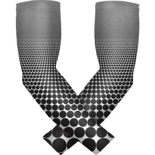 Gradient Dot Pro Sports Compression Arm Sleeves Elbow Brace Support Sports Sleeves for Youth Adult Men Women