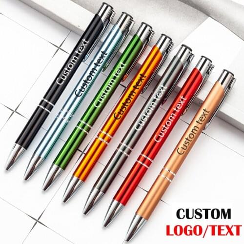 Customized Logo Text Metal Ballpoint Pen Wholesale Business Advertising Gift Pen Student Creative Prize Gel Pen