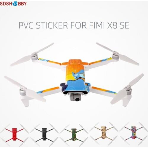 Sunnylife PVC Stickers Skin Decals for Xiaomi FIMI X8 SE 2020 Drone