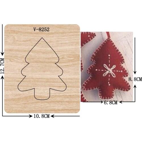 New Christmas ornaments wooden dies cutting dies for scrapbooking Multiple sizes V-8252