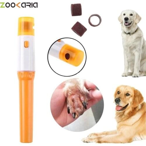Portable Pet Cat Dog Nail Pet Paw Grooming Tools Grooming Grinder Trimmer Clipper Electric Painless Dog Nail Clipper File Kit