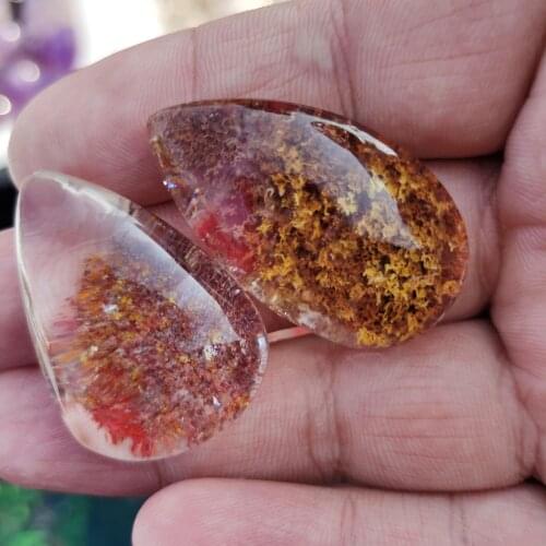 Natural Red ghost crystal Specimen Colorful Crystal Use Home Decor Garden Colorfull aquarium Healing Energy Stone Rock Mineral