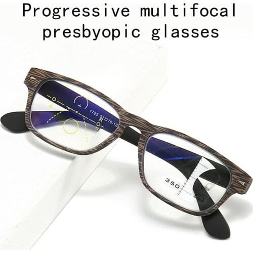 OYDCH Progressive multifocal multifunctional blue light radiation-proof reading glasses for men and women are used far and near