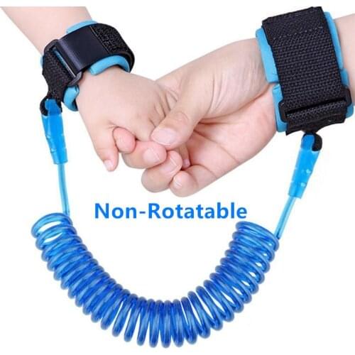 1.5m Kids Safety Harness Adjustable Children Leash Anti-lost Wrist Link Traction Rope Baby Walker Wristband