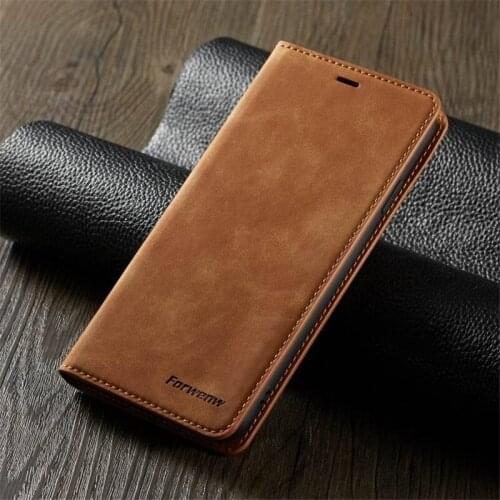 Forwenw Luxury Business Leather Phone Case for IPhone 12 11 pro max XR XS P40 P30 mate 30