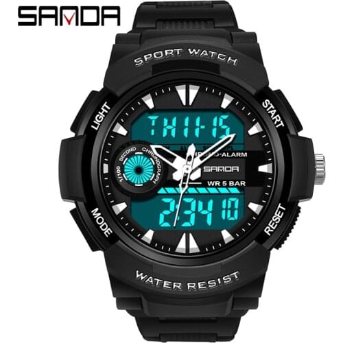 SANDA new fashion mens quartz watch student watch sports electronic watch orologio uomo reloj hombre часы relogio masculino rel