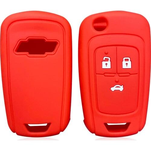 Silicone remote car keys Cover Case For OPEL VAUXHALL Astra J Corsa E Insignia Zafira C For Chevrolet Cruze Aveo Lova