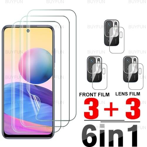 For Xiaomi Redmi Note 10 5G Front Hydrogel Soft Film 6in1 for redmi note 10 9 8 7 pro max note10s 9s 9t camera screen protector