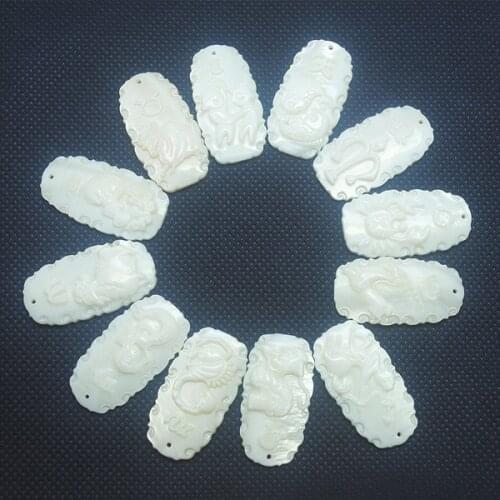 12pcs twelve constellations white shell material mother of pearl for charms pendants making top fashion designs accessories