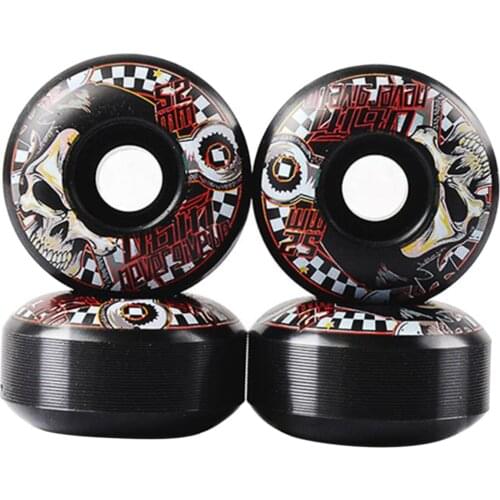 4PCS Cruiser Skateboard Wheels Wear-resisting PU Skateboard Longboard Replacement Wheel Set Suitable for Basic Skateboarding