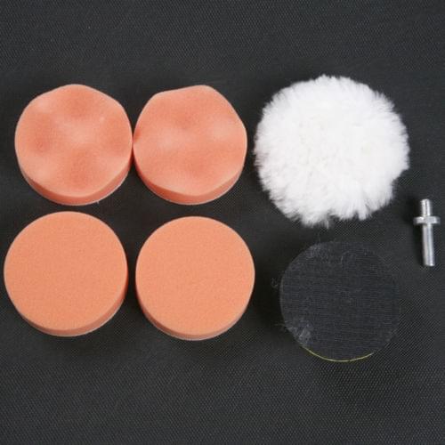 7Pcs 3'' Buffing Pad Auto Car Polishing Wheel Kit Buffer + M10 Drill Adapter