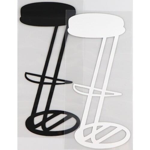 8.2*18.1CM Personalized Chair Creative Car Sticker Cartoon Decoration Vinyl Decal