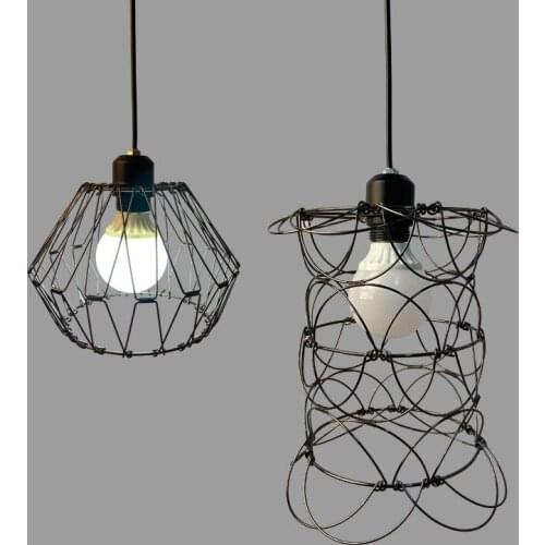 American modern simple foldable wrought iron LED E27 pendant light home improvement pendant lamp for study bedroom foyer