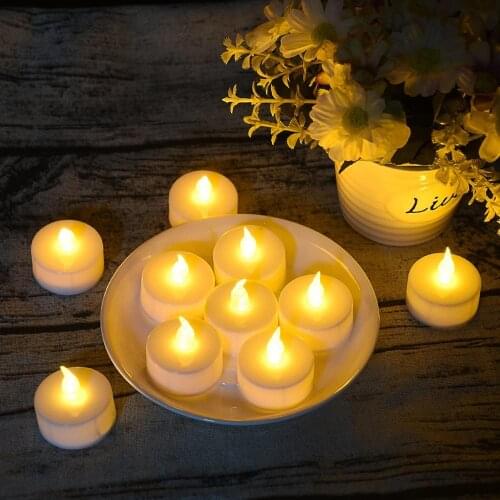 Flameless LED Candles Battery Operated Tea Lights Candles Long Lasting Tealight for Wedding Holiday Party Home Decoration