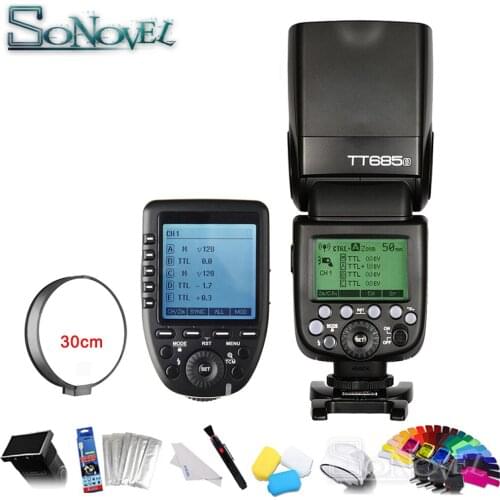Godox TT685S 2.4G HSS 1/8000s TTL GN60 Wireless Speedlite Flash+Xpro-S TTL 2.4G Transmitter Trigger for Sony A3500 A7RIII A7S A9