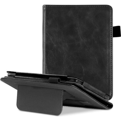 Flip PU Leather Case for Kobo Clara HD 6" N249 Ebook Ereader Protective Case Cover with Hand Grip Auto Wake/sleep+free Gifts