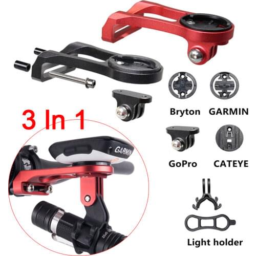 3 in 1 Bike Code Table Seat Bicycle Computer Mount Extension Holder for Garmin Bryton Cateye Gopro