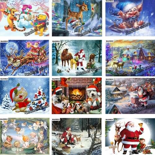 DIY Diamond Paintings Diamond Mosaic Cartoon characters Full Square Diamonds and Round Diamond Embroidery MH21028