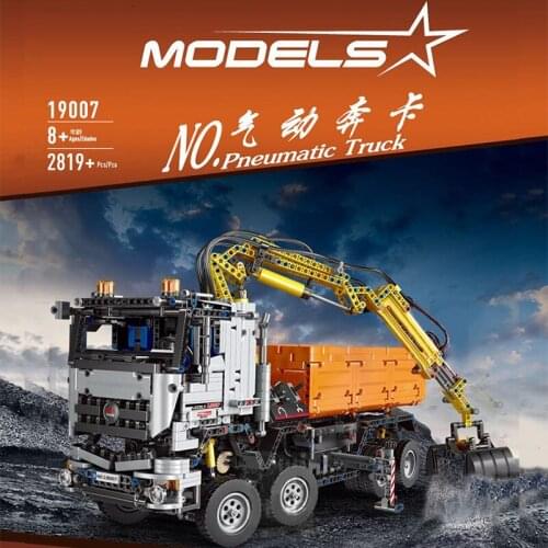 MOULD KING Technic MERCEDESE AROCS Remote control Truck App Motorized Car model Building Blocks Bricks Kids Toys Birthday Gifts