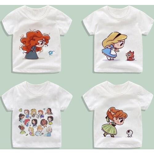 T Shirts Fashion Baby Girls T Shirts Cute Small Princess Clothes Toddler Kids Short Sleeve Kids and Childrens Top Kids Clothes