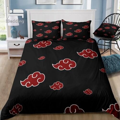 Hot Red Cloud Luxury Bedding Set Duvet Cover with Pillowcase Bed Set Luxury Twin Full Queen King Dropshiping