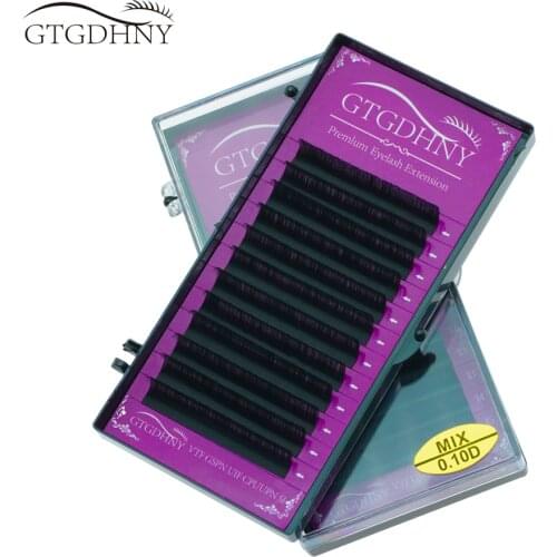 GTGDHNY 8~15mm Mixed Individual Eyelash Extension 100% Handmade Natural Soft False Lashes Wholesale Mink Fake Eyelashes Supplies