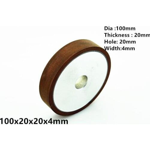 Jrealmer 100x20x20x4mm Flat Resin Diamond Grinding wheel for grinding tungsten carbide steel