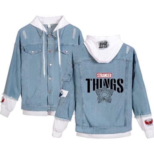 Stranger things Hoody Denim jacket Men Women Hot Fashion Creative Brand Design TV Series Stranger things Boy/Girl Sweatshirts