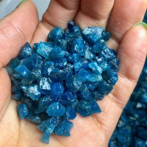 Natural Small size Raw Blue Apatite Rough Stones Crystal gravel Minerals and Stones Rough Gemstone Specimen