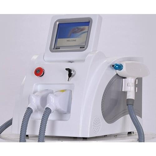 Portable 2 in 1 SHR OPT+ Radio Frequency+ ND-YAG Tattoo Removal Machine and E-LIGHT/OPT /IPL Carbon Peeling Hair Removal Machine