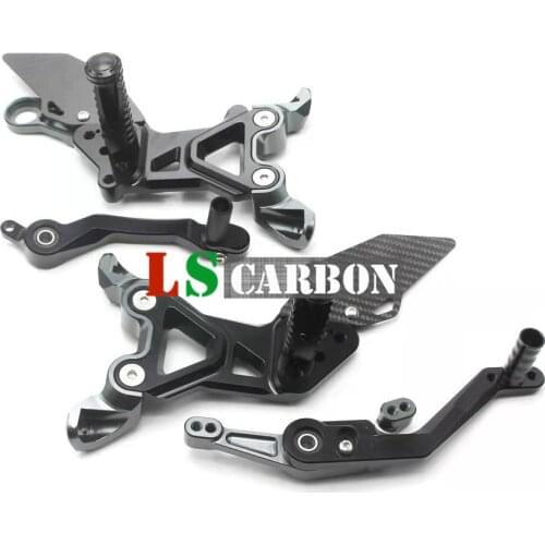 Adjustable Rearset Footrest Foot Rest CNC in Carbon Fiber For BMW S1000RR 2019-2020