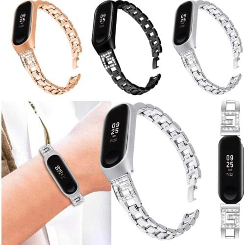 Stainless Steel Watch Strap For Xiaomi Mi Band 3 4 5 Replacement Bracelet Wriststrap For Xiaomi Band 3 4 5 Watchband Wriststrap