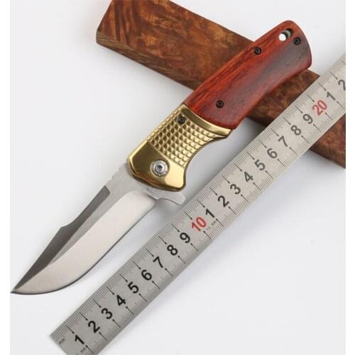 Low price Stainless steel folding knife high hardness of outdoor survival camping knife Gift collection knife