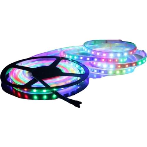 DC12V WS2811 LED Strip 12V SMD 5050 60LEDs/M 2811 IC Pixel Lights With Full Color Wireless Remote Controller and driver