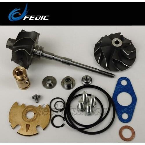 Turbo shaft and wheel+repair kit GT1749V 704226 Rotor assembly and repair kit for Ford Mondeo III 2.0 TDCI 85 Kw 115 HP Duratorq