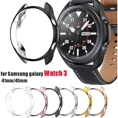 Protective Case for Samsung Galaxy Watch 3 45mm 41mm Watch3 Soft TPU Protective Bumper Cases Watch Accessories